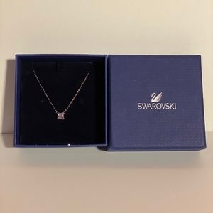 Swarovski single clear diamond necklace